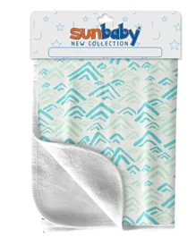 SunBaby Reusable Changing Mats - White Green
