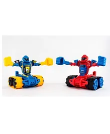 Maisto Radio Controlled 1:24 Scale Maisto Tech Stunt Series Robo Fighters Pack of 2 - Red & Blue