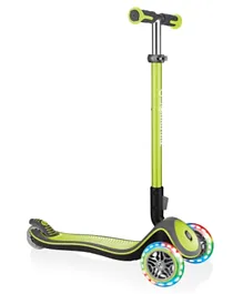 Globber Elite Prime Scooter With Lights - Lime Green