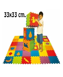 Matrax Oyuncak Eva Puzzle Alphabets Mat Multi Color - 9 Pieces