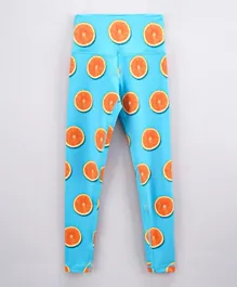 Flexi Lex Fitness Orange Pants - Blue