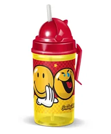 Smiley  Single Wall Canteen Bottle Red & Yellow - 450mL