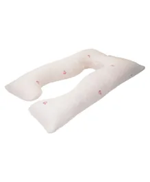 Moon Full Body Pregnancy Pillow - Pink Hearts