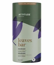 Attitude Leaves Bar Baking Soda Free Herbal Musk Deodorant - 85g