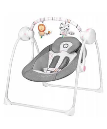 Lionelo RUBEN Swinging Chair Stone - Grey Rose