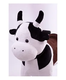 TobysToy Gidygo Ride-on Cycle Kids Operated Animal Riding Cow - Black and White