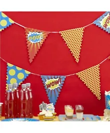 Ginger Ray Pop Art Party Bunting - Multicolour