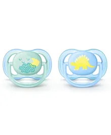Philips Avent Orthodontic Ultra Air Pacifier Mix Deco Pack of 2 - Blue