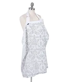 Bebe AU Lait Atherton Classic Muslin Nursing Covers - Silver