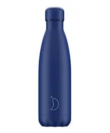 Chilly's Water Bottle Matte All Blue - 500mL