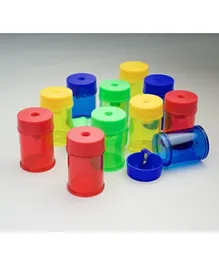 Eastpoint Helix Canister Single Hole Pencil Sharpener of Assorted Colors - Pack of 1