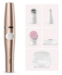 Braun Face SpaPro 921 3-in-1 Facial Epilating, Cleansing & Skin Toning System with 5 Accessories Face 921 - Gold