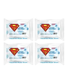 DC Comics Superman Water Wipes Pack of 4 - 144 Wipes