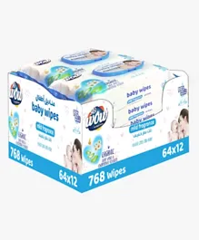 Wow Mild Fragrance Baby Wipes - 768 Pieces