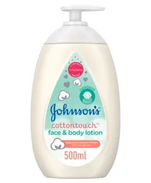 Johnson & Johnson Cotton Touch Face and Body Lotion - 500 ml