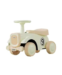 Factory Price Nolan Kids Balancing Ride-On Vintage Car with Steering Wheels - Green