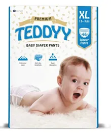 Teddyy Premium Baby Diapers Pants Size 5 - 46 Pieces