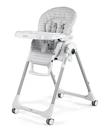 Peg Perego Prima Pappa Follow Me Highchair - Linear Grey