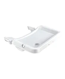 Hauck Alpha Tray 3 Part Dining Board & Table - White