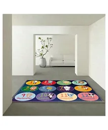 حصيرة لعب بتصميم أشهر السنة لغرفة الأطفال من فاكتوري برايس، متعددة الألوان