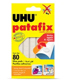 UHU Pack of 80 Removable Pads - White