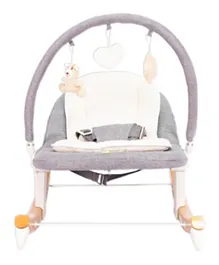 Mini Panda Rockabye Baby Wooden Rocker Chair - Grey