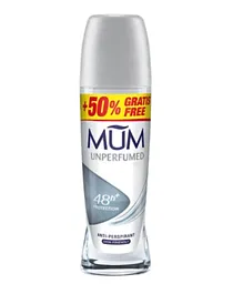 MUM Deodorant Roll On 75mL - Unperfumed