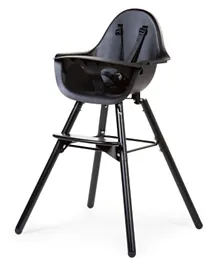 Childhome  Evolu 2 High Chair 2 In 1 + Bumper - Black