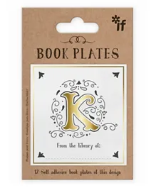 IF Letter K Book Plates - 12 Pieces