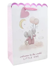 Eurowrap Baby Girl Elephant  Bag Extra Large - Pink