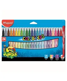 Maped Color Peps Felt Tip Color Pens - Pack of 24