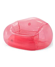 Intex Transparent Pink Beanless Bag Chair - Pink