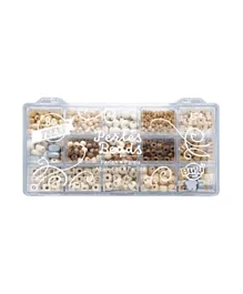 Buki Box Of Wooden Beads – Natural