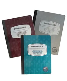 Onyx & Green Composition Notebook 100 Sheets of Sugar Cane Paper Ruled Eco Friendly 6900 - Multi Color
