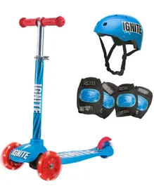 Ignite Glide Scooter 3 Wheel Combo Pack - Blue