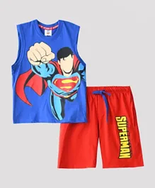 DC COMICS Superman T-Shirt With Shorts Set - Blue