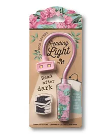 IF Book Lovers Reading Light, Floral Design, Clip-On & Adjustable, LED, Dimmable, Gift-Worthy, Compact 2.3x3x23cm, 5+