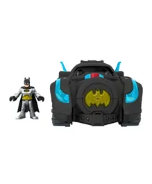 Imaginext  DC Super Friends  Lights & Sounds Batmobile With Figure -Black