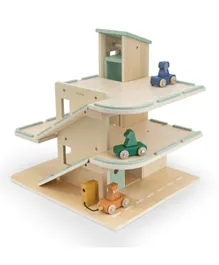 Trixie Wooden Car Park With Accessories Playset
