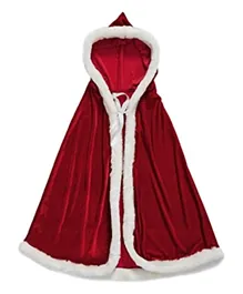 Brain Giggles Christmas Santa Claus Hooded Cape - Red