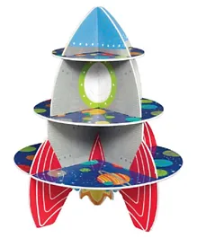 حامل هدايا على شكل صاروخ لعيد الميلاد من بارتي سنتر - متعدد الألوان