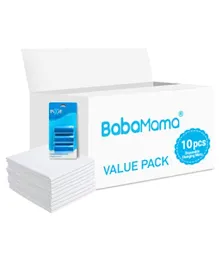 Babamama Combo of Changing Mat + Blue Dispenser Refill Rolls Nappy Bags - Value Pack of 2