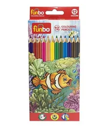 Funbo Coloring Pencils Pack of 12 - Assorted