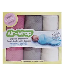 'Woombie Old Fashioned Air Wrap Pack of 3 - Hot Pink