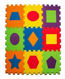 Matrax Eva Puzzle Playmat Geometric Shapes - 9 Pieces