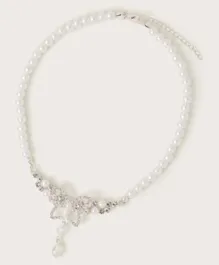 Monsoon Children Bling Butterfly Necklace - Ivory