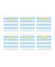 PartyDeco Yummy Treat Bags - Light Blue, Pack of 6