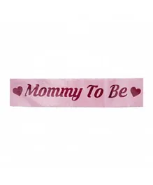 Sash for a Mum to Be - Pink with Glitters