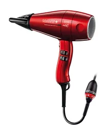 Valera 8500 Swiss Silent Jet  Ionic Rotocord Hair Dryer - Red