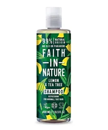 Faith In Nature Shampoo - Lemon & Tea Tree - 400ml